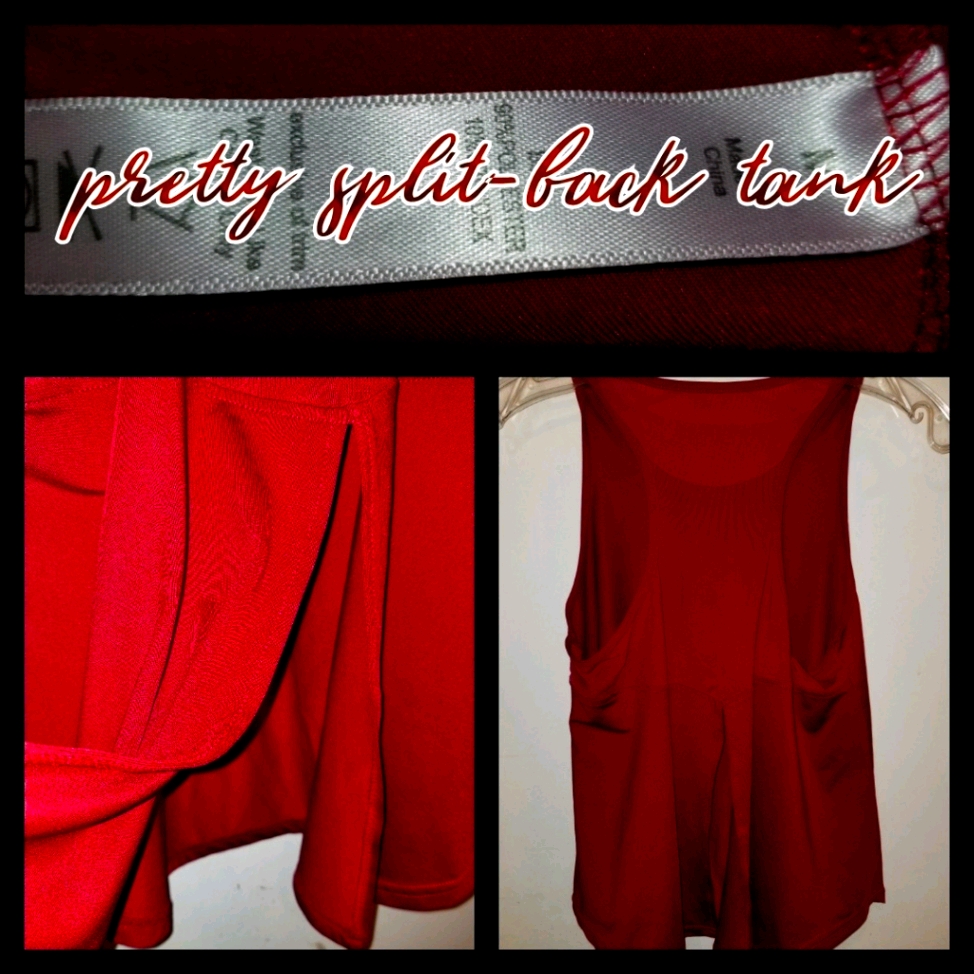 Pretty Split-Back Tank! Medium